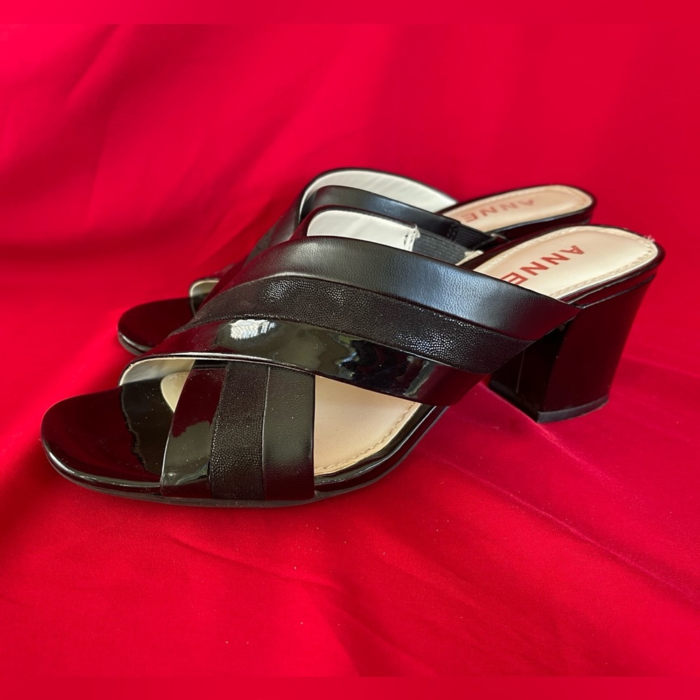 Black Anne Klein  Mule Shoes